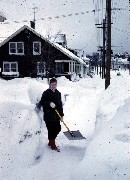 S0580 Ann Bennett shoveling snow